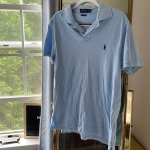 Light Blue Custom Slim Fit Polo, Like New